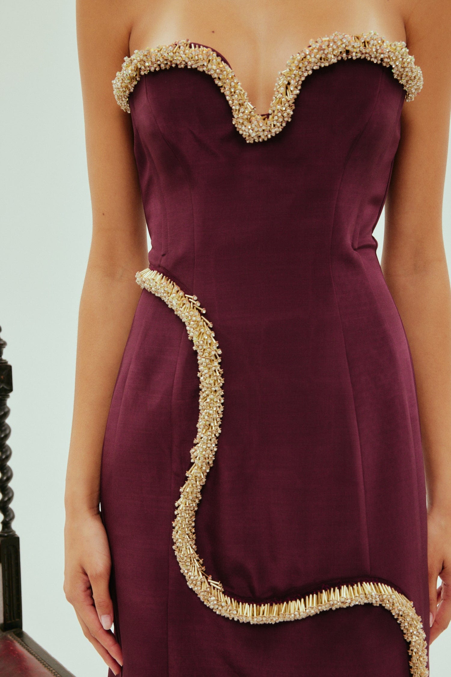 ORION EMBELLISHED MIDI DRESS