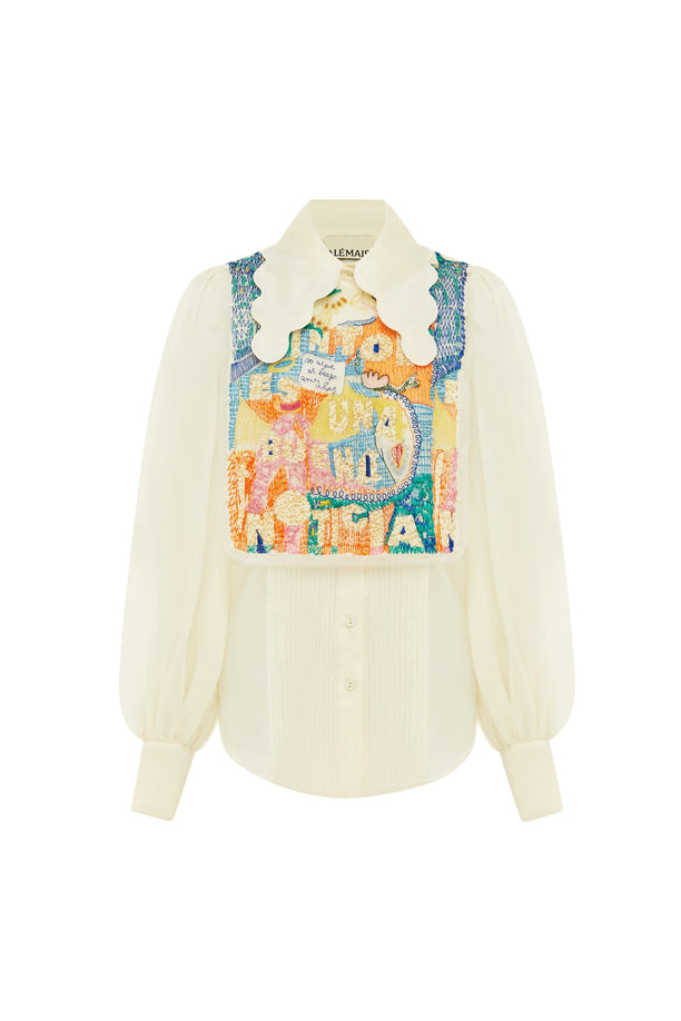 ALEMAIS CONTEMPORARY WARDROBE SHIRT CEREMONY ORGANZA SHIRT AND BIB