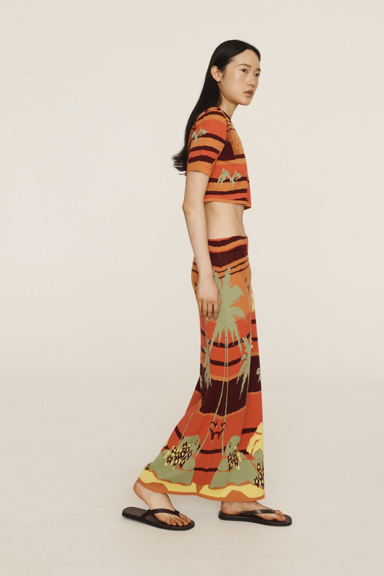 PALM ISLAND KNIT SKIRT