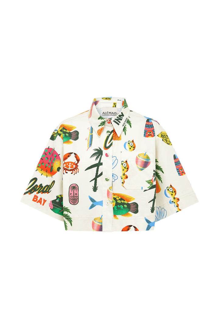 CLAM EMBROIDERED SHIRT